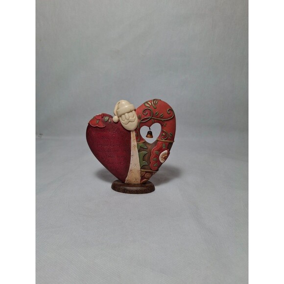 Vintage 2007 Enesco Take Heart Santa Figurine Christmas Bells Family Gift - Picture 2 of 6